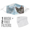 Korat Cat Print Face Mask