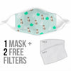 American Curl Cat Patterns Print Face Mask