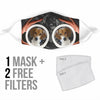 Cute Beagle Print Face Mask