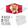 Bordeaux Mastiff Print Face Mask