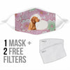 Vizsla Dog Print Face Mask