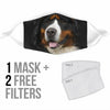 Cute Bernese Mountain Dog Print Face Mask