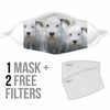 Cute Sealyham Terrier Print Face Mask