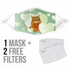 Somali Cat Print Face Mask