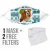 Cavalier King Charles Spaniel Print Face Mask