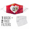 Anatolian Shepherd On Heart Print Face Mask