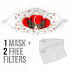 Malinois Dog Floral Print Face Mask