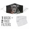 Pit Bull Terrier Print Face Mask