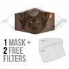 Havana Brown Cat Print Face Mask