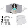 Cute Boston Terrier Print Face Mask