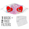 Cute Beagle Dog Print Face Mask