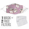 Cute Coton de Tulear Dog Print Face Mask