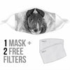 Lovely Miniature Bull Terrier Print Face Mask