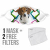 Cute Beagle Dog Print Face Mask