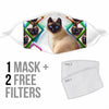 Cute Tonkinese Cat Print Face Mask