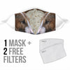 Lovely Bull Terrier Print Face Mask