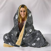 Cats Eyes Print Hooded Blanket