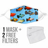 Platy Fish Patterns Print Face Mask