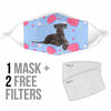 Giant Schnauzer Dog Print Face Mask