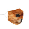 Pomeranian Dog Print Face Mask