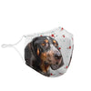 Bluetick Coonhound Print Face Mask