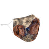 Lovely Irish Setter Print Face Mask