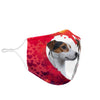 Jack Russell Terrier On Pink Print Face Mask