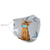 Cute Abyssinian Cat Print Face Mask