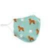 Nova Scotia Duck Tolling Retriever Paws Print Face Mask