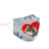 Norwegian Forest Cat Print Face Mask