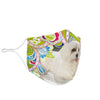 Cute Maltese Dog Print Face Mask