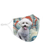 Bichon Frise Print Face Mask