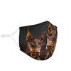 Dobermann Print Face Mask