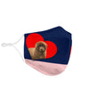 Newfoundland Dog Love Print Face Mask