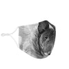 Lovely Miniature Bull Terrier Print Face Mask