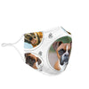 Boxer Dog Print Face Mask