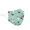 Siamese Cat Patterns Print Face Mask