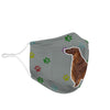 Irish Setter Paws Print Face Mask