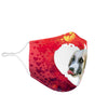 Anatolian Shepherd On Heart Print Face Mask