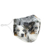 Australian Shepherd Dog Print Face Mask