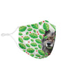 Cute Keeshond Dog Print Face Mask