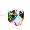 Cute Tonkinese Cat Print Face Mask