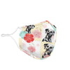 Dalmatian Floral Patterns Print Face Mask