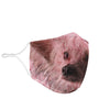 Chinese Crested Dog On Pink Print Face Mask