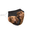 Cute Vizsla Print Face Mask