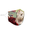 Cute Westie Print Face Mask- Limited Edition