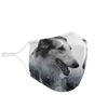 Lovely Borzoi Print Face Mask