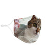 Cute American Wirehair Floral Print Face Mask