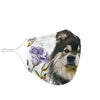 Finnish Lapphund Floral Print Face Mask