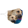 Cute Three Anatolian Shepherd Print Face Mask